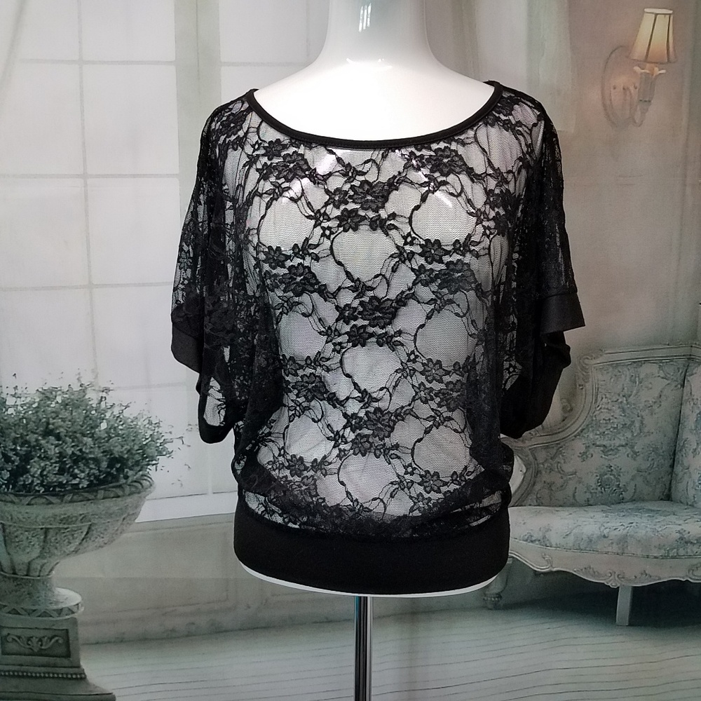 blouse size medium black